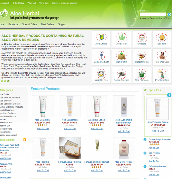 Aloe Herbal Home Page