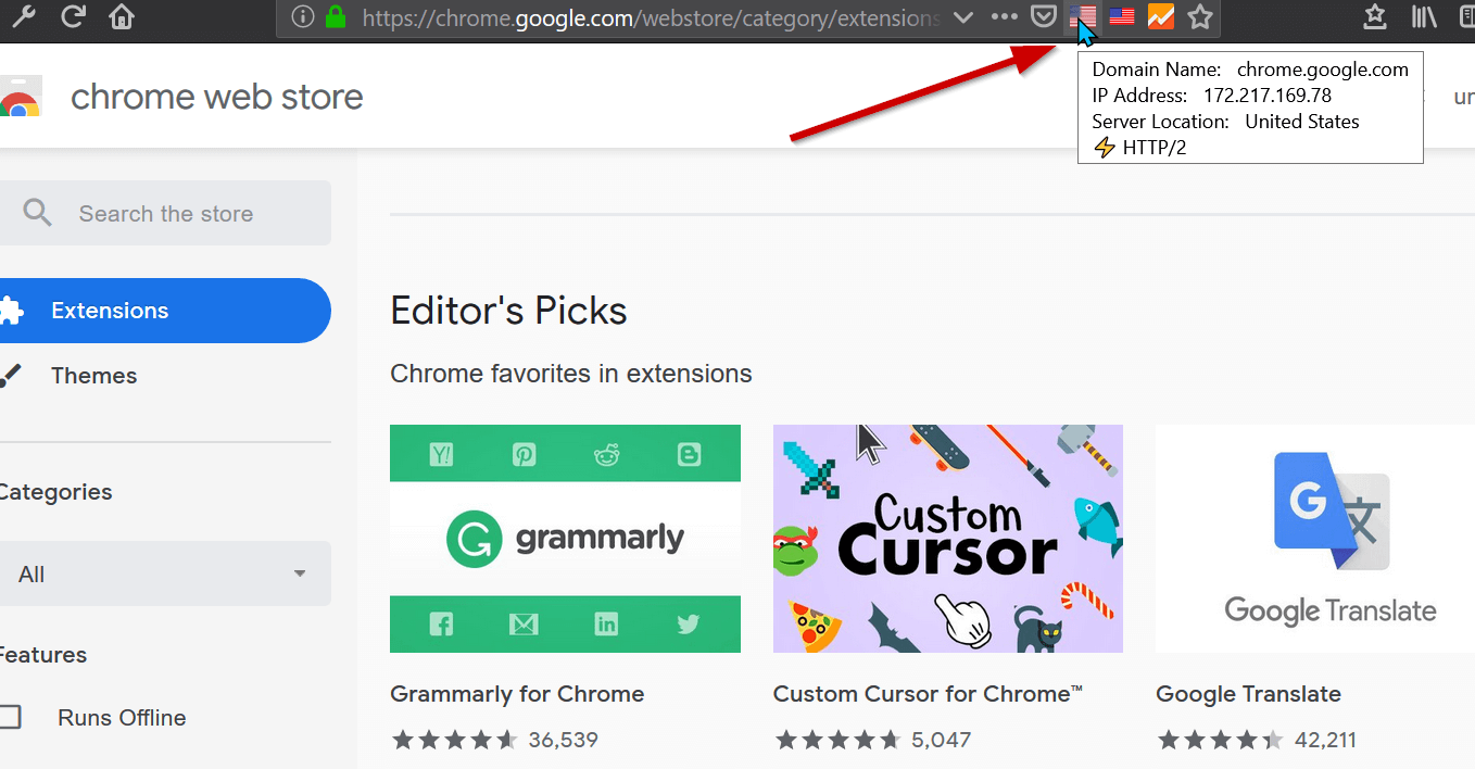 Flagfox browser extension