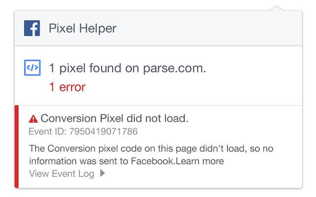 facebook pixel extension checker