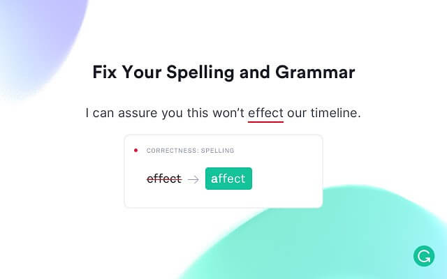 grammarly extension spell checker