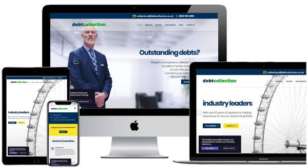 Debt Collection Website Web Design and SEO Case Study